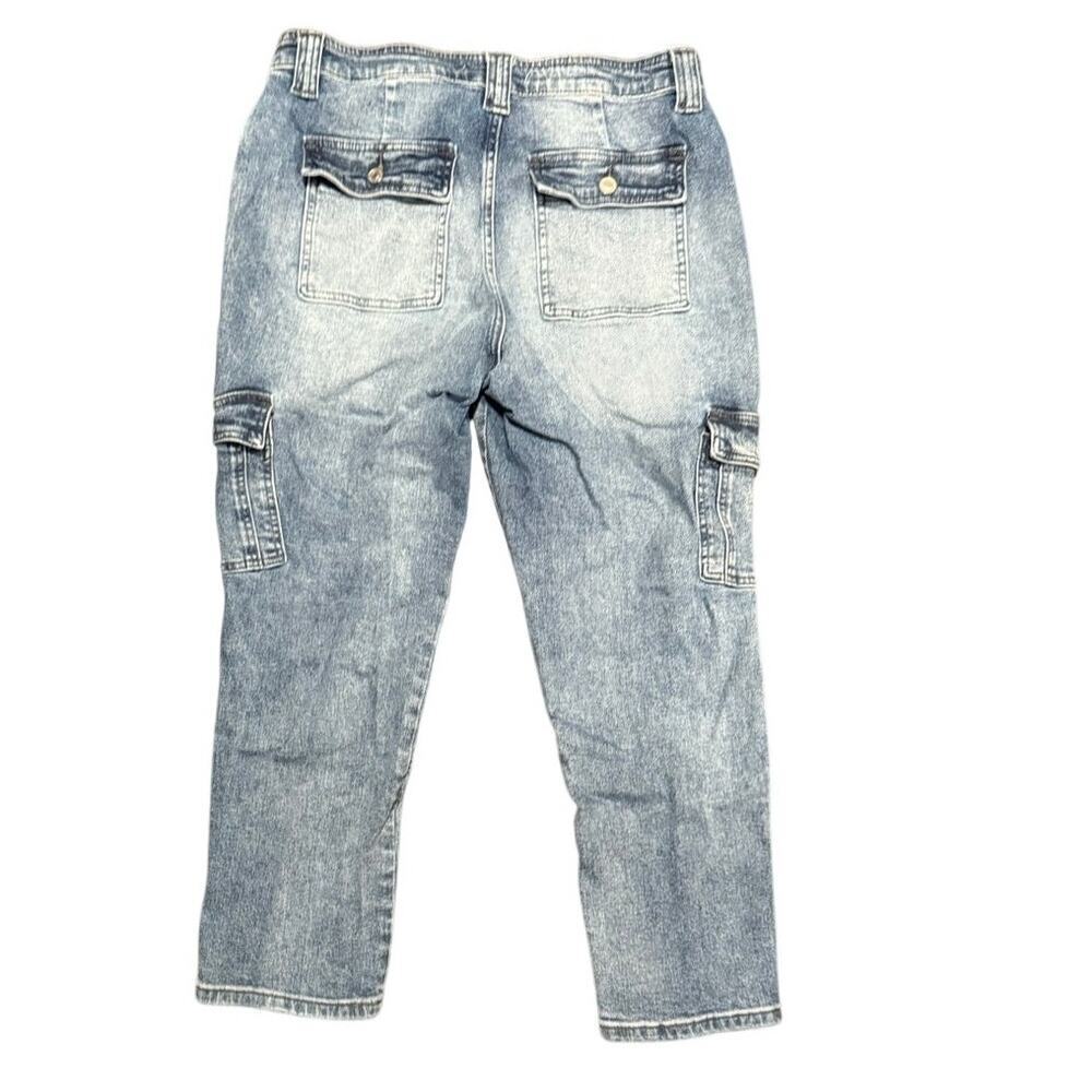 KanCan Avery Straight Leg High Rise Cargo Jeans size 11/29 - Picture 5 of 7
